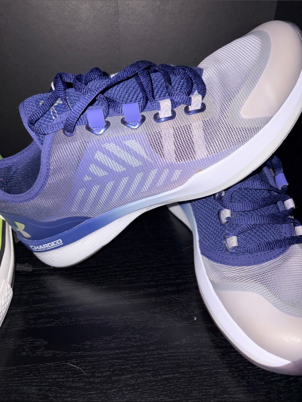 Under Armour Purple and Light Gray Mesh Training Shoes